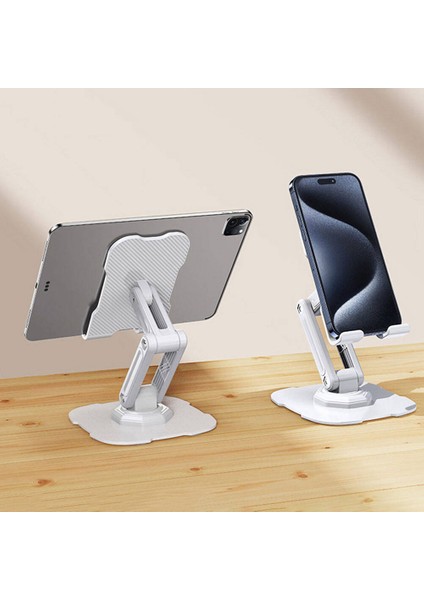 Masaüstü Telefon & Tablet Tutucu Standı Karbon Çelik Gövde 40 kg Taşıma Kapasitesi 360° Dönen Başlık fiyatları
