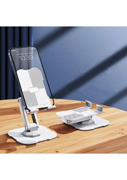 Masaüstü Telefon & Tablet Tutucu Standı Karbon Çelik Gövde 40 kg Taşıma Kapasitesi 360° Dönen Başlık