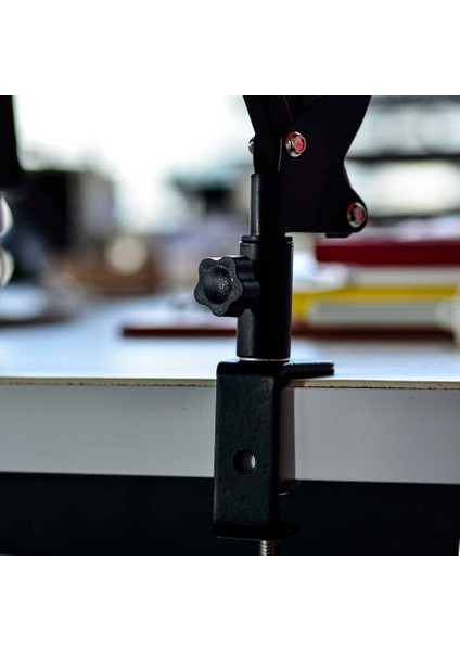 Masaüstü Ev Ofis Telefon Tablet Tutucu 360 Dönen Ayarlanır 2'li Teleskopik Uzun (73) Boyun Dizaynı