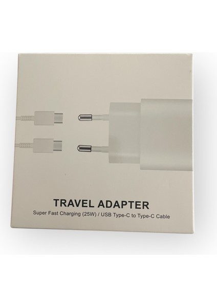 Hızlı Şarj (25W) USB Type-C To Type-C Seyehat Şarj Adaptörü