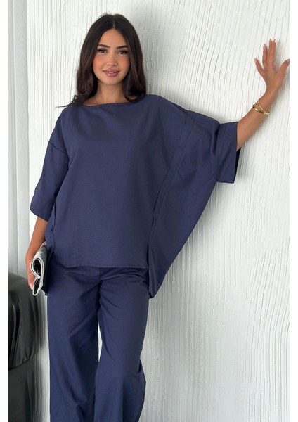Oversize Keten Takım – Kadın Yazlık Rahat Kalıp 2’li Kombin modelleri