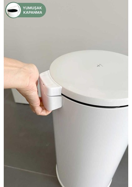 Cigo Paslanmaz Çelik Çöp Kovası Pedallı 20 Litre-Beyaz fırsatları