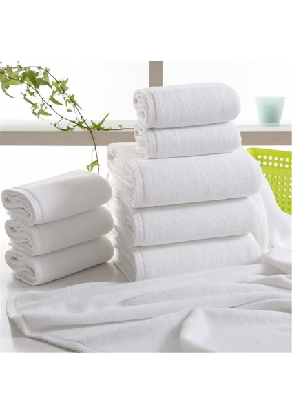 Yüksek Kaliteli Pamuklu El-Yüz-Baş Havlusu 2'li Set 50x90 cm Beyaz modelleri