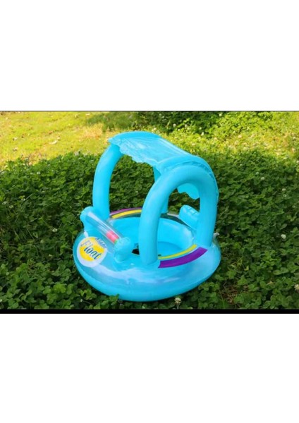 Baby & Çocuk Gölgelikli Deniz Simidi-Can Simidi-Bebek Botu-0-5 Yaş- Oyuncaklı