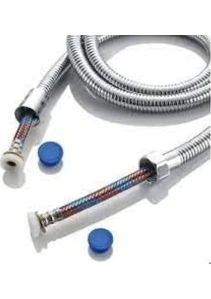 Sağlam Çelik Örgülü Duş Hortumu 150 cm, Hafif ve Uyumlu Bej Renkli