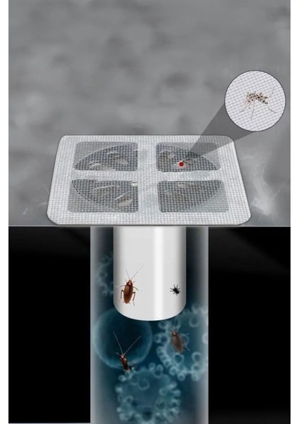 4'lü Yapışkanlı Gider Kapağı Seti, Pratik ve Güçlü Lavabo Tıkacı, Gri Materyal fiyatları