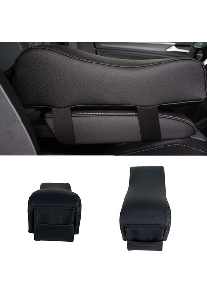 Seat Altea Uyumlu Oto Kolçak Yükseltici Kol Dayama Minderi Kalın Model Siyah Ags
