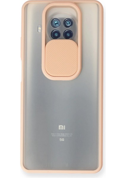 Xiaomi Mi 10T Lite Kılıf Palm Buzlu Kamera Sürgülü Silikon - Pembe Inslm