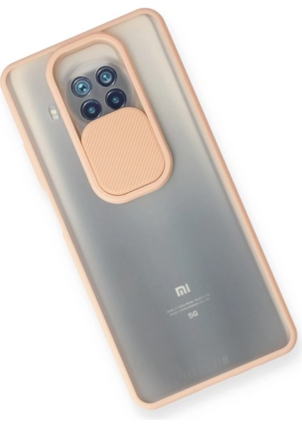 Xiaomi Mi 10T Lite Kılıf Palm Buzlu Kamera Sürgülü Silikon - Pembe Inslm