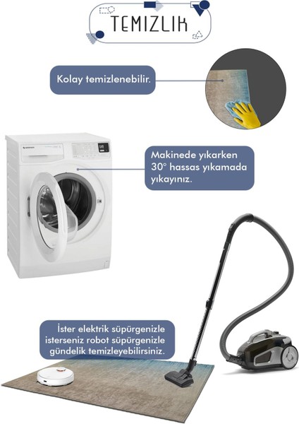 Yıkanabilir Kaymaz Banyo Paspası 80x80, Dijital Baskı, Koyu Gri, Yüksek Kalite modelleri