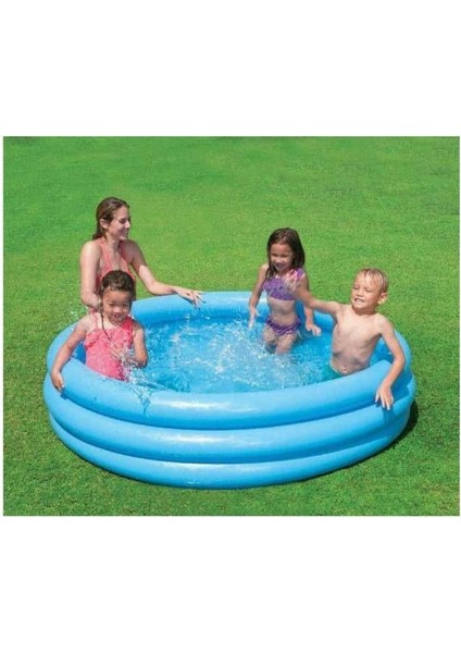 Kristal Mavi Yuvarlak Havuz 147x33 cm, Şık ve , Pompa Hariç fiyatları