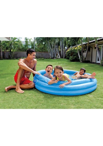 Kristal Mavi Yuvarlak Havuz 147x33 cm, Şık ve , Pompa Hariç fırsatları