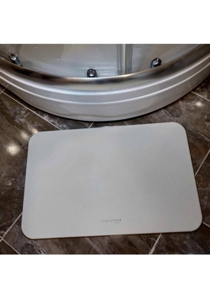 Emici Sihirli Banyo Paspası 40x60, Kırık Beyaz, Hızlı Kuruyan, Akrilik Malzeme