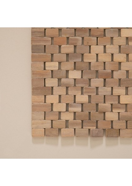 Yeşil Ahşap Paspas 60x100 cm doğal ve şık kullanım için ideal