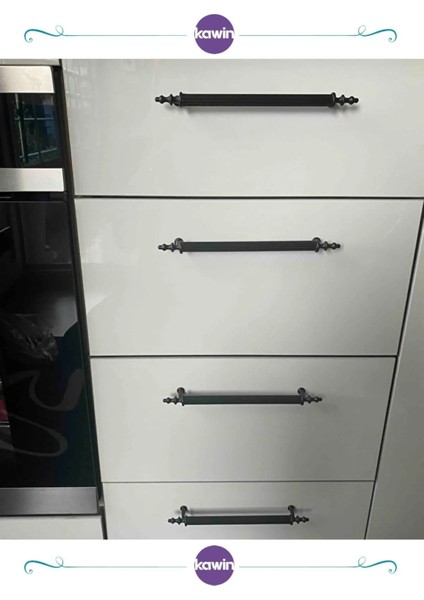 Siyah Kulp 96mm Metal Vidalı - Dolap, Şifonyer, Ünite,komodin, Mutfak Dolabı, Vestiyer Kulbu 10 Cm, 9cm uygun indirimleri