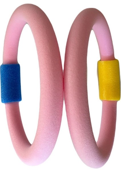 Kilitli Deniz ve Havuz Makarnası - Pembe-Sarı (Kilidi 22 Cm)