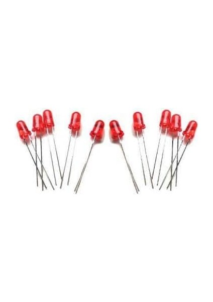 mm Kırmızı LED Paketi - 10 Adet