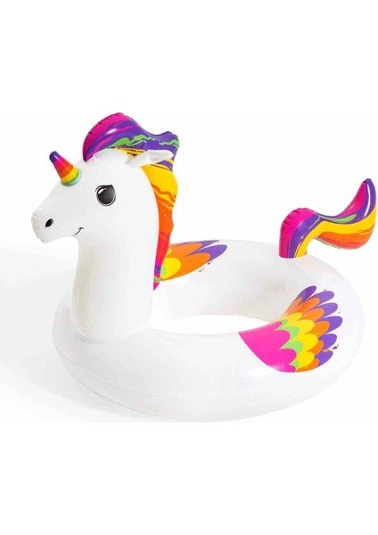 Bordo renkli unicorn simidi, 119 cm, eğlenceli ve şık deniz oyuncakları, 3+ yaş fiyatları