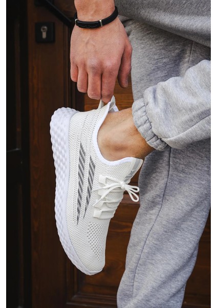 Ortopedik Esnek Rahat Örme Triko Bez Yazlık Bağsız Agua Model Unisex Günlük Sneaker Spor Ayakkabı