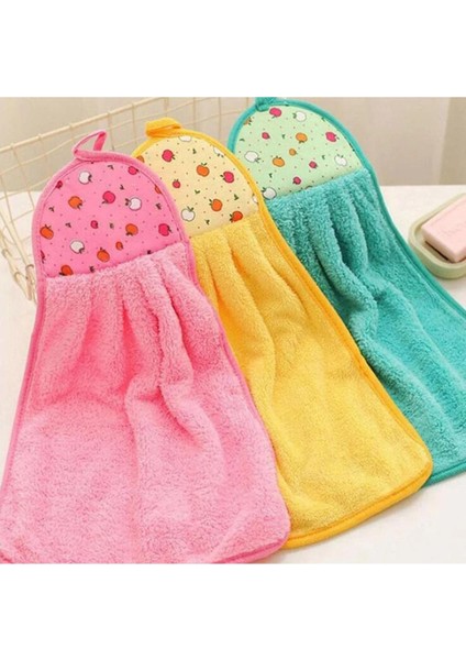 3'lü Renkli Kadife El Havlusu, Yumuşak ve Hızlı Kuruyan, Su Emici, Setli modelleri