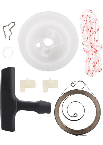 Çekme Çim Biçme Makinesi Parça Değiştirme Kiti 029 039 MS290 MS390 Için Marş Kolu Kasnak Halat Yayları (Yurt Dışından)