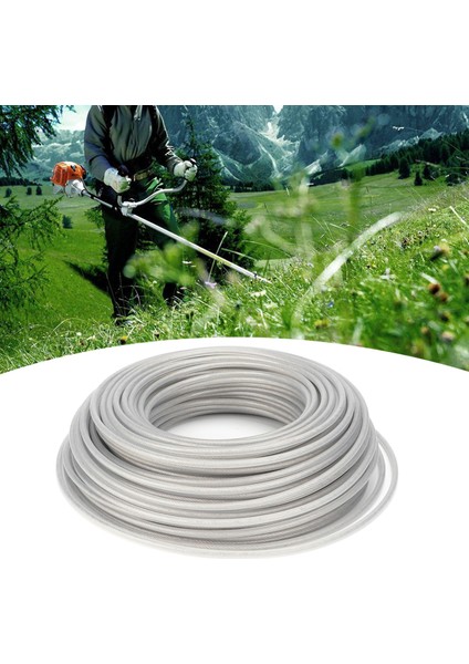Çim Biçme Makinesi Aksesuarları Çim Biçme Makinesi Hattı Çelik Tel Çalı Kesme Ipi Bahçecilik Için 3mm x 40M (Yurt Dışından) modelleri