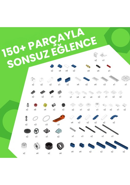 Fun Building Blocks 150 Parça 30+ Model