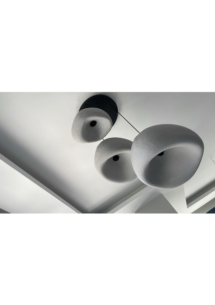 Modern Beton Görünümlü | Organik Dokulu Sarkıt Avize - 30-40-50 cm fiyatları