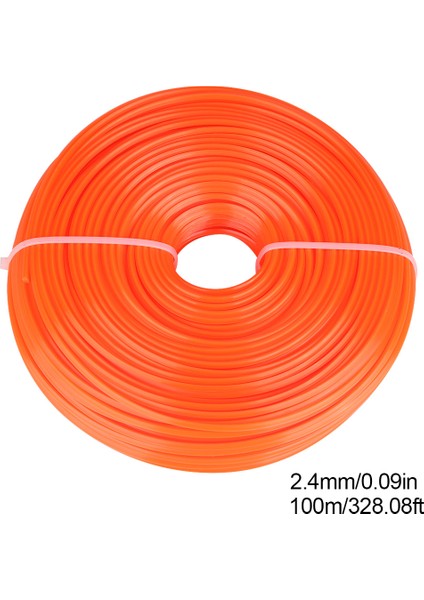2.4mm Trimmer Misinası Naylon Kordon Tel Kare Ip Benzinli Çim Biçme Makinesi 100M (Yurt Dışından) indirimleri