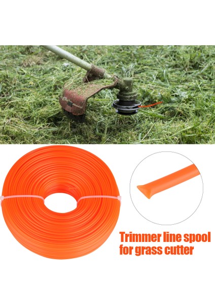 2.4mm Trimmer Misinası Naylon Kordon Tel Yuvarlak Ip Benzinli Çim Biçme Makinesi 100M (Yurt Dışından) modelleri