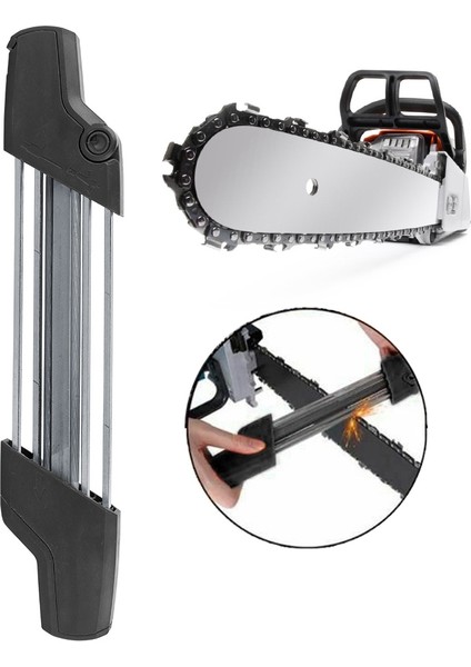 5,5 mm 2'si 1 Arada Zincirli Testere Bileyici Bileme Dosyası Stıhl 5605 750 4303 Zincir 3/8 Inç P ve 404 Siyah Için Uygundur (Yurt Dışından) modelleri