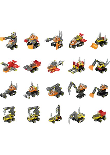 Mechanical Engineering Team 100 Parça 40+ Model Robot 3+ Yaş