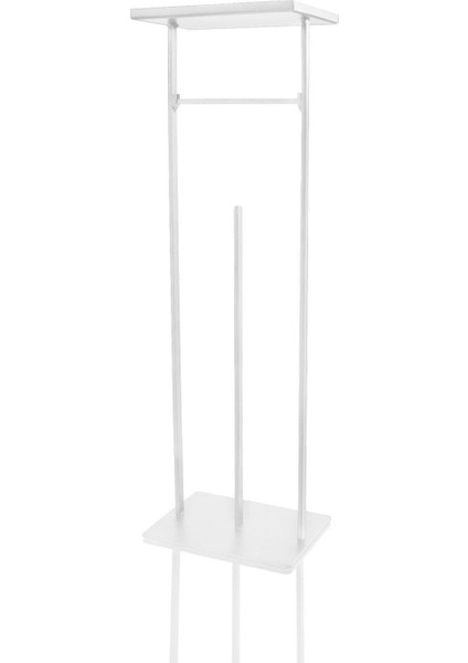 Beyaz metal tuvalet kağıdı standı, 54x15x12 cm, şık ve kullanışlı tasarım fiyatları