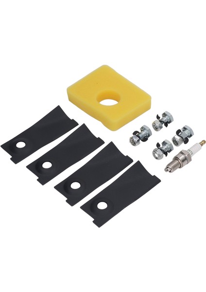 18 Inç Çim Biçme Makinesi Bıçakları Bujiler Hava Filtresi Değiştirme Kiti 450E 500E 550E 550EX Motor Için (Yurt Dışından) modelleri
