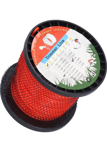 2.7mm Kesme Ipi Yuvarlak Naylon 1lb Yuvarlak Ağır Hizmet Tipi Çim Kesme Kesme Ipi Çim Bahçe Için (Yurt Dışından) modelleri