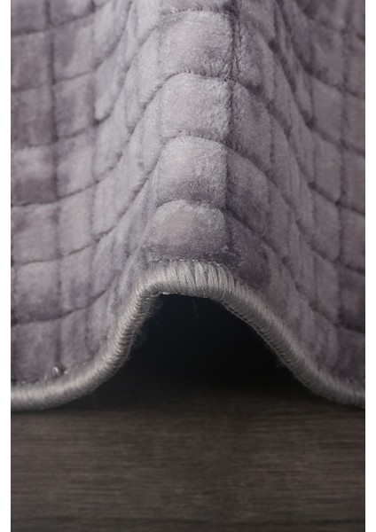 Gri büyük banyo halısı ve klozet takımı seti, kaymaz ve yıkanabilir materyal modelleri