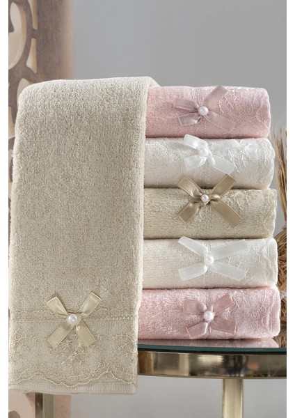 Çok Renkli 30x50cm 6'lı Yumuşak Pamuk El Havlusu Seti