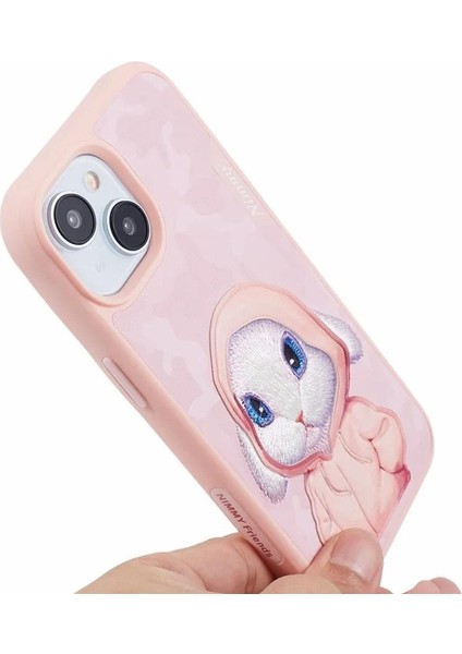 iPhone 15 Uyumlu 3D Kıyafet Tavşan Detaylı Nakış İşlemeli Kabartmalı Fashion Pet Kılıf modelleri