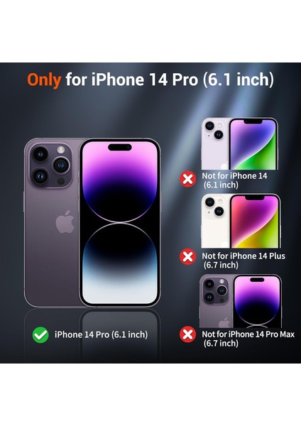 Apple iPhone 14 Pro Kılıf Hologramlı Pofuduk Darbe Önleyici Silikon Kapak
