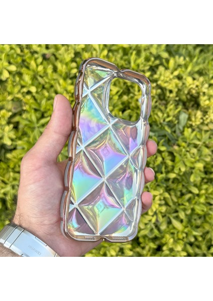 Apple iPhone 14 Pro Max Kılıf Hologramlı Pofuduk Darbe Önleyici Silikon Kapak fiyatları