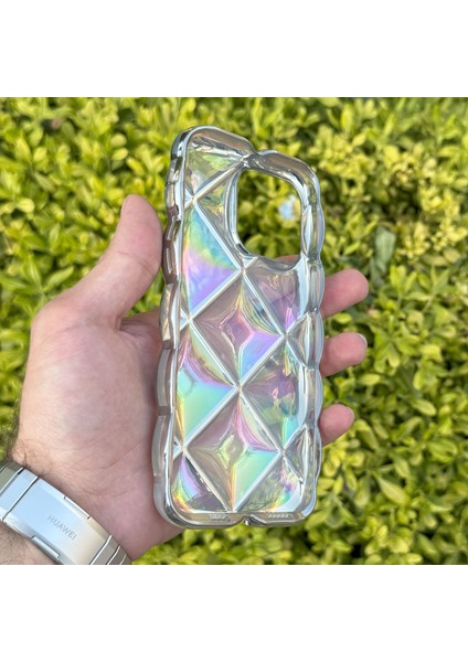 Apple iPhone 14 Pro Max Kılıf Hologramlı Pofuduk Darbe Önleyici Silikon Kapak fiyatları