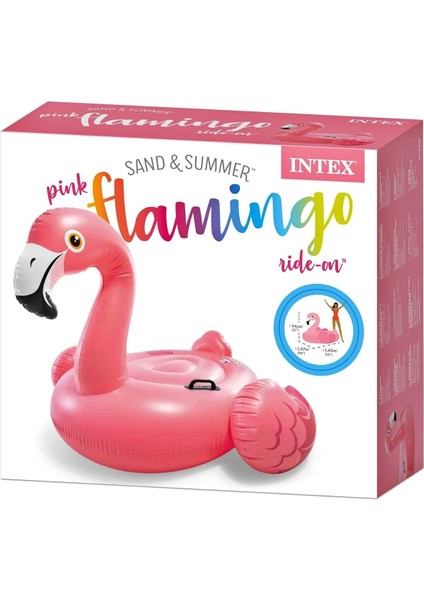 Flamingo Binici Şişme Flamingo Binici Bot Deniz Flamingo Binici Havuz Flamingo Şişme 147X140X94 Cm.