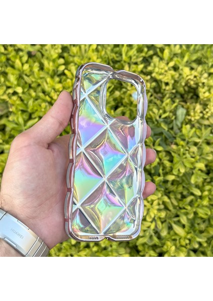 Apple iPhone 14 Pro Max Kılıf Hologramlı Pofuduk Darbe Önleyici Silikon Kapak fiyatları