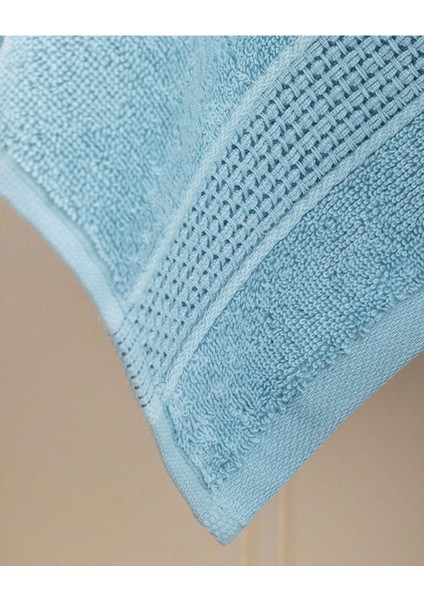 Yumuşak mavi pamuk el havlusu, hafif ve dayanıklı, ev ve hobi kullanımına uygun fiyatları