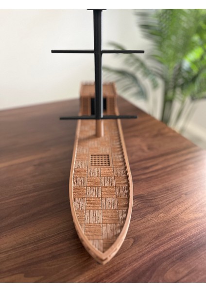 3D Yazıcıyla Üretilmiş Büyük Boy - 60cm - Korsan Gemisi - Dekoratif Maket