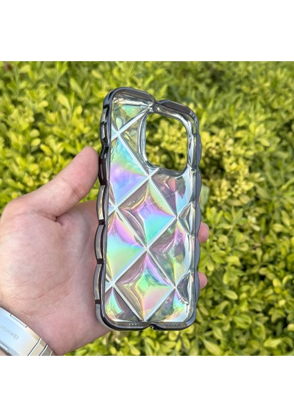 Apple iPhone 14 Pro Max Kılıf Hologramlı Pofuduk Darbe Önleyici Silikon Kapak fiyatları