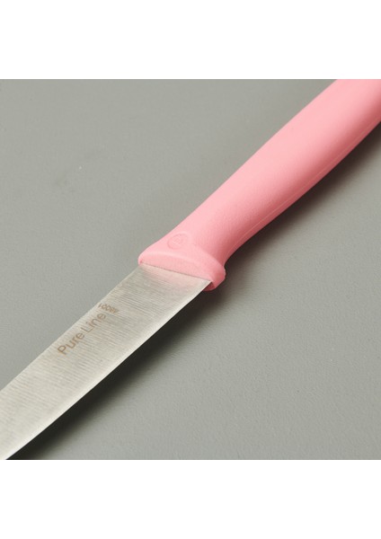 Sivri Soyma Bıçağı - Pembe - 9 cm