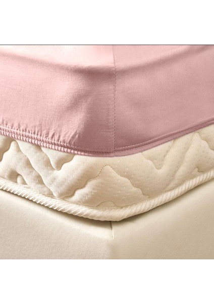 Soft Basic Tek Kişilik Lastikli Çarşaf - Gülkurusu - 100X200 cm fiyatları