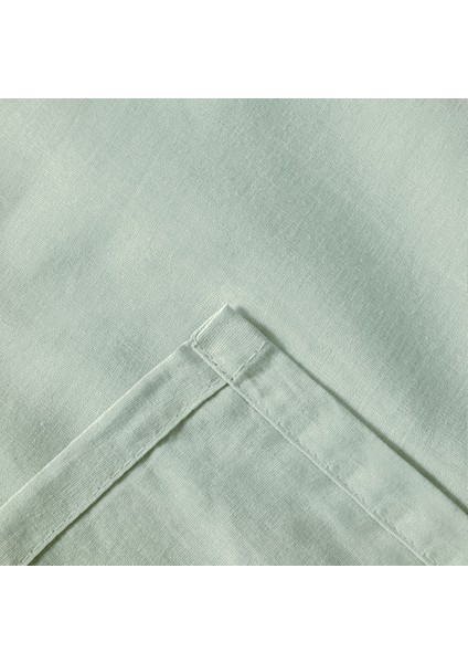 Soft Basic Tek Kişilik Düz Kenar Çarşaf - Yeşil - 160X240 cm