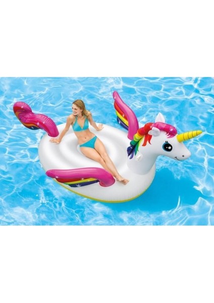 Mega Island Şişme Unicorn At Deniz Yatağı 287X193X165 cm